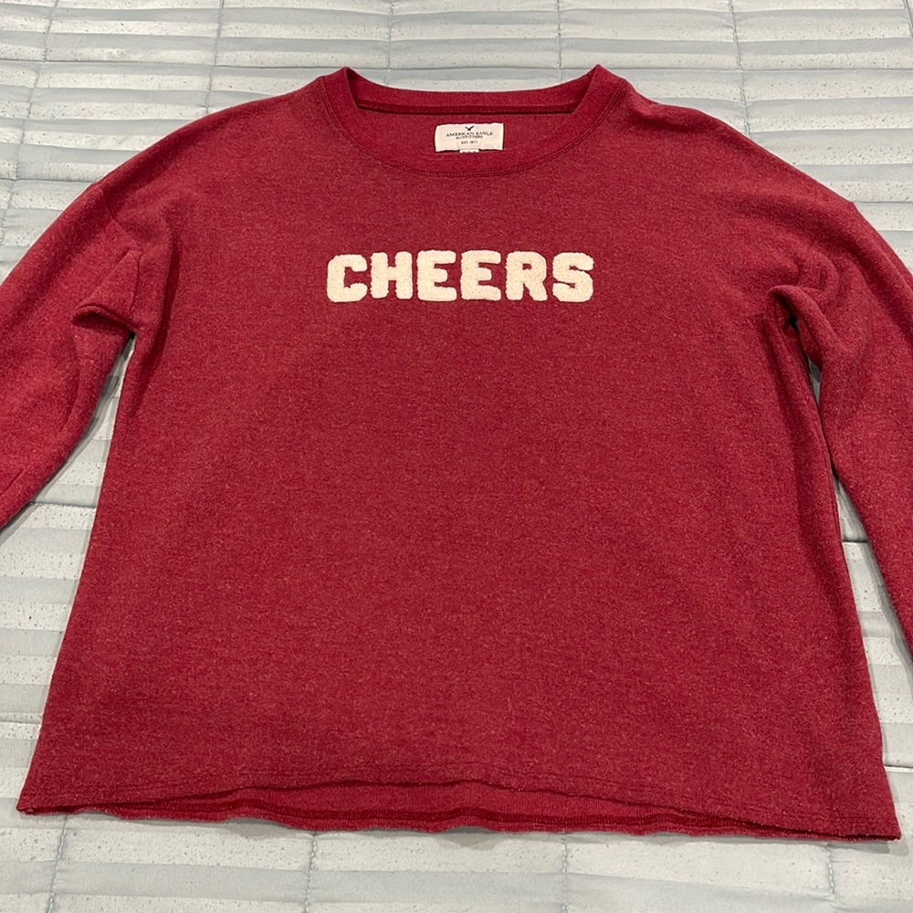 Burgundy American Eagle Sweatshirt
